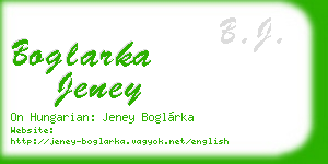 boglarka jeney business card
