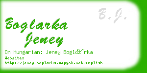 boglarka jeney business card